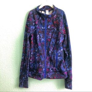 Ivivva Girls jacket (purple print)